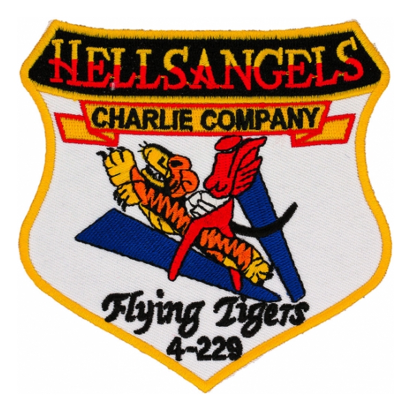 Army Hells Angels Charlie Company Flying Tigers 4-229 Patch