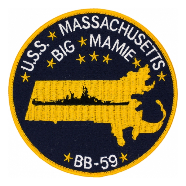 USS Massachusetts BB-59 Ship Patch