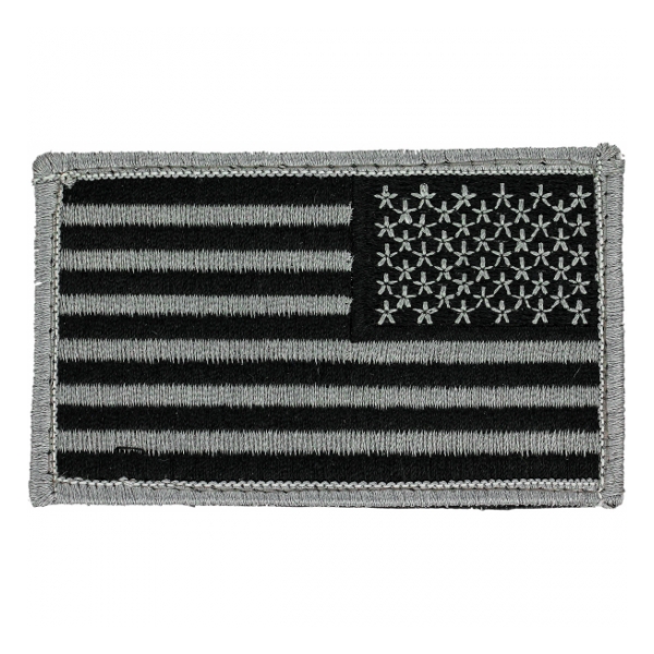 American Flag Patch (Urban Reversed) With Hook Backing