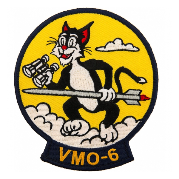 Marine Observation Squadron VMO-6 Patch (Cat and Missile)
