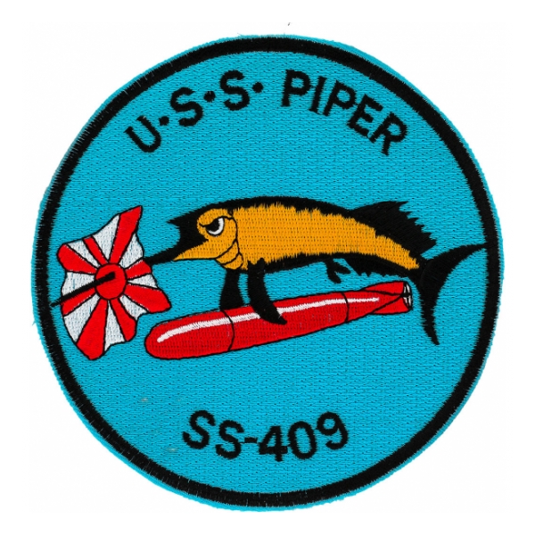 USS Piper SS-409 WWII Submarine Patch
