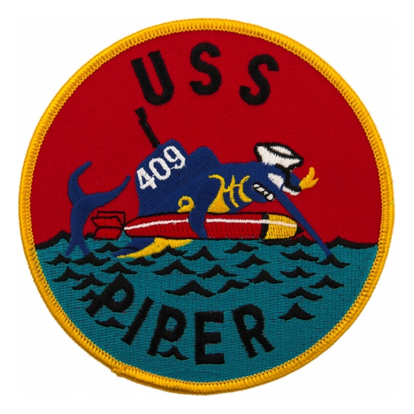 USS Piper SS-409B Post WWII Submarine Patch