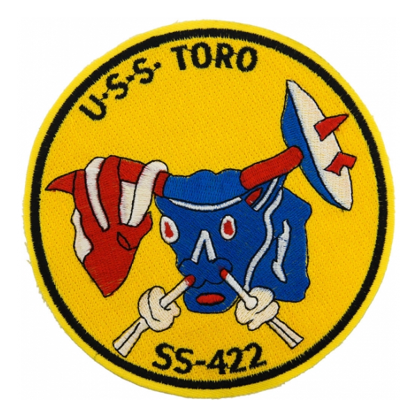 USS Toro SS-422 Bull Submarine Patch