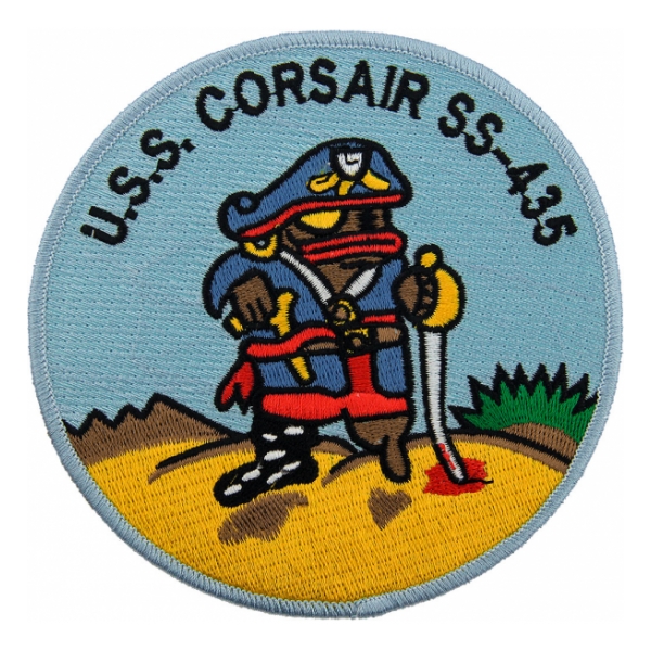 USS Corsair SS-435 Pirate Fish Submarine Patch