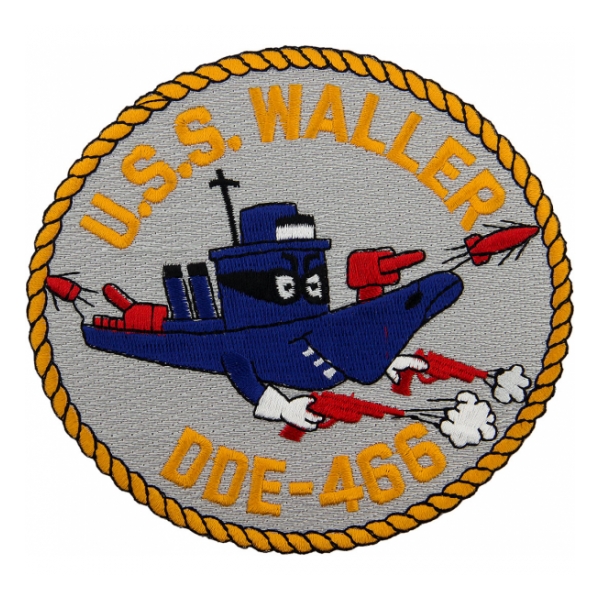 USS Waller DDE-466 Ship Patch