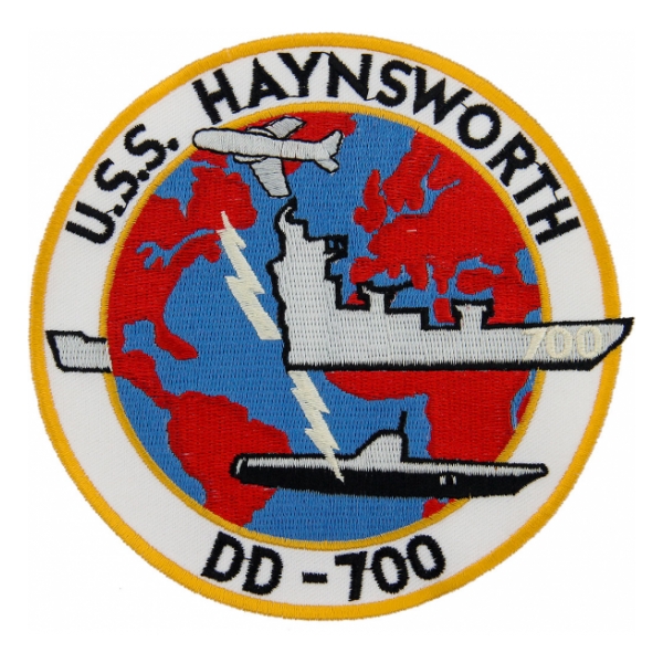 USS Haynsworth DD-700 Ship Patch