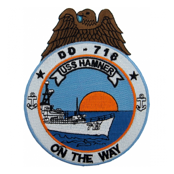 USS Hamner DD-718 Ship Patch