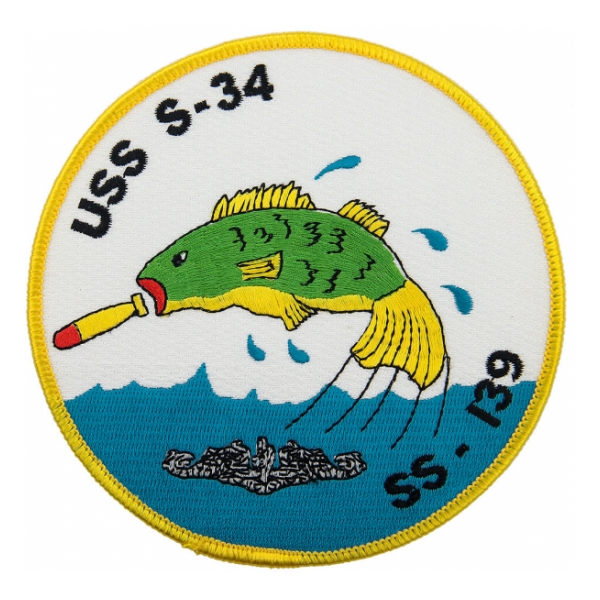 USS S-34 SS-139 Submarine Patch