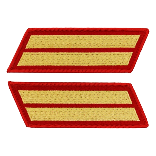 Marine Corps Service Stripes Male - Double (Red/Gold)