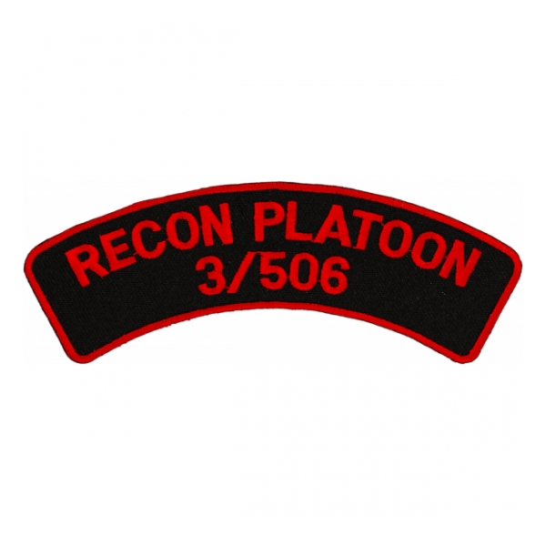 3rd Recon 506th Airborne Infantry Regiment Patch