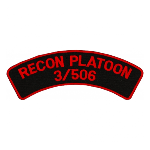 3rd Recon 506th Airborne Infantry Regiment Patch