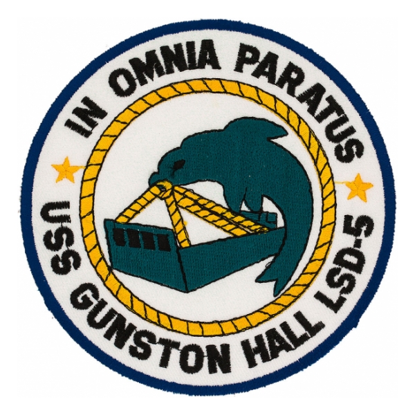 USS Gunston Hall LSD-5 Ship Patch