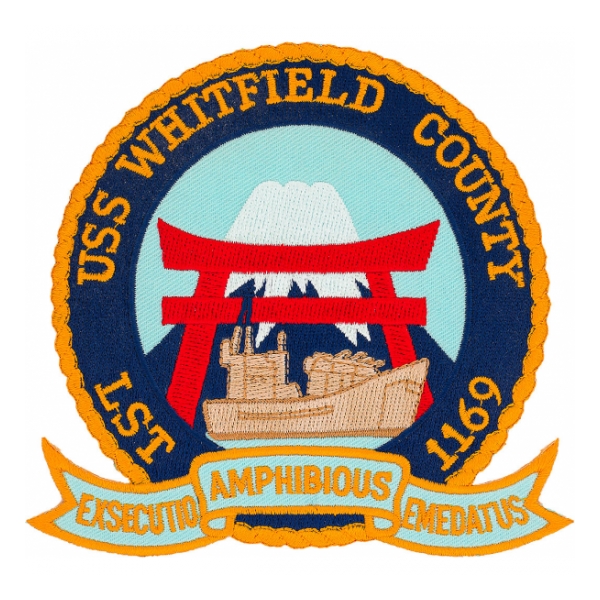 USS Whitfield County LST-1169 Ship Patch