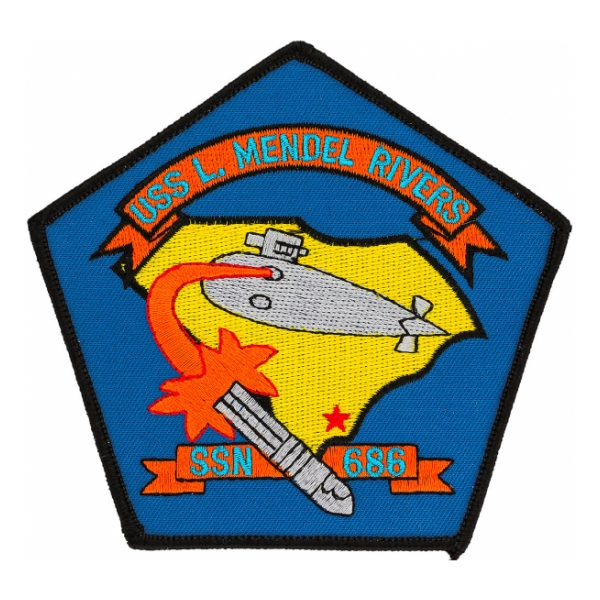 USS L. Mendel Rivers SSN-686 Patch