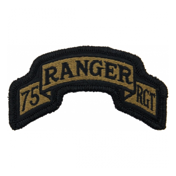 75th Ranger Regiment Headquarters Scroll  Scorpion / OCP Patch With Hook Fastener