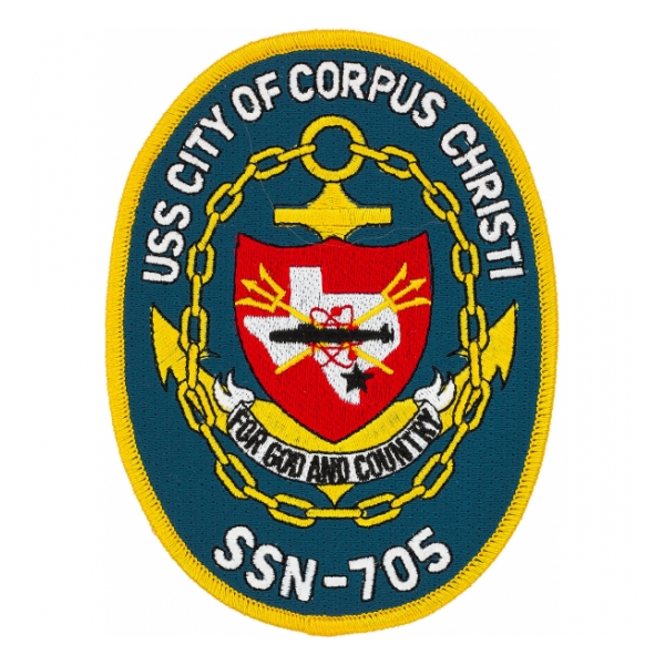 USS City of Corpus Christi SSN-705 Patch