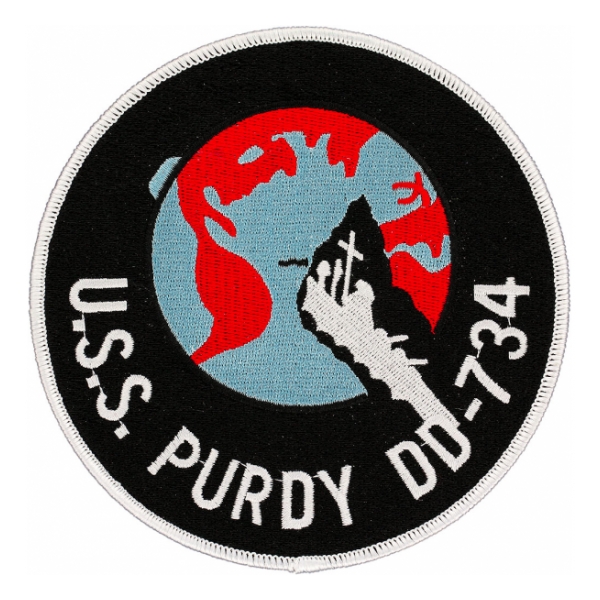 USS Purdy DD-734 Ship Patch