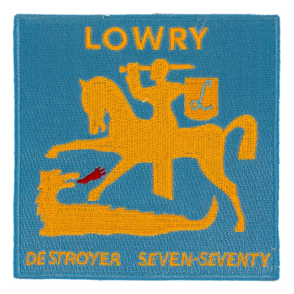 USS Lowry DD-770 Ship Patch