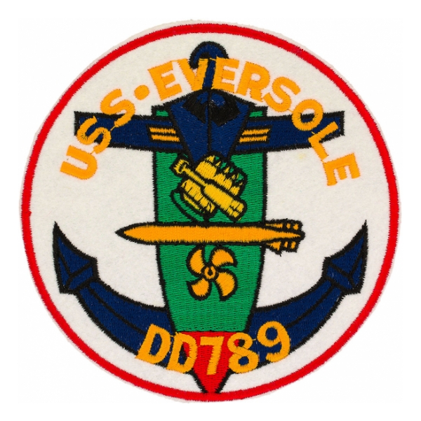 USS Eversole DD-789 Ship Patch