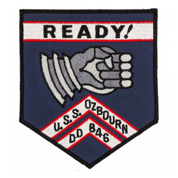 USS Ozbourn DD-846 Ship Patch