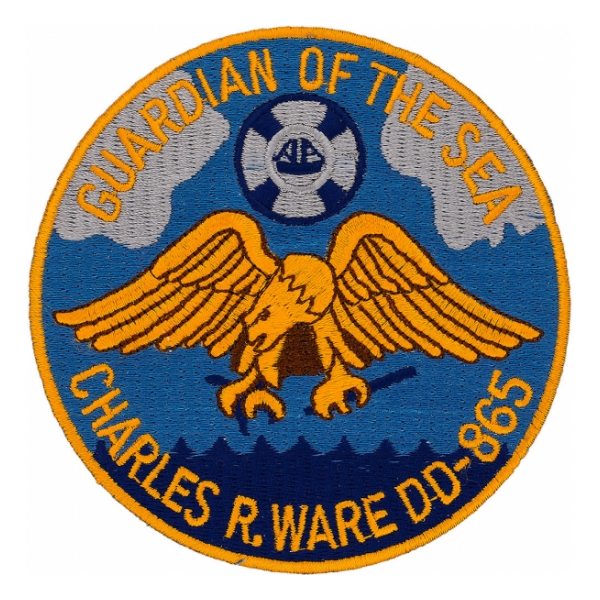 USS Charles R. Ware DD-865 Ship Patch