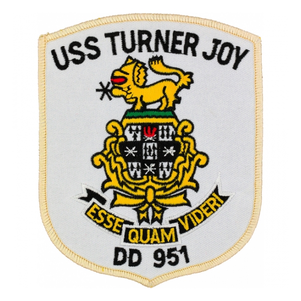 USS Turner Joy DD-951 Ship Patch