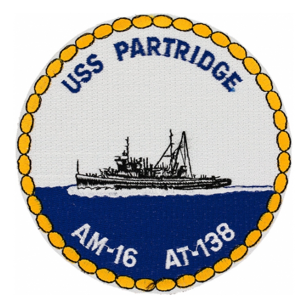 USS Partridge AT-138 Ship Patch
