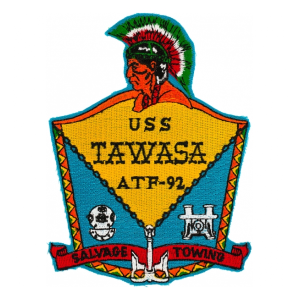 USS Tawasa ATF-92 Ship Patch