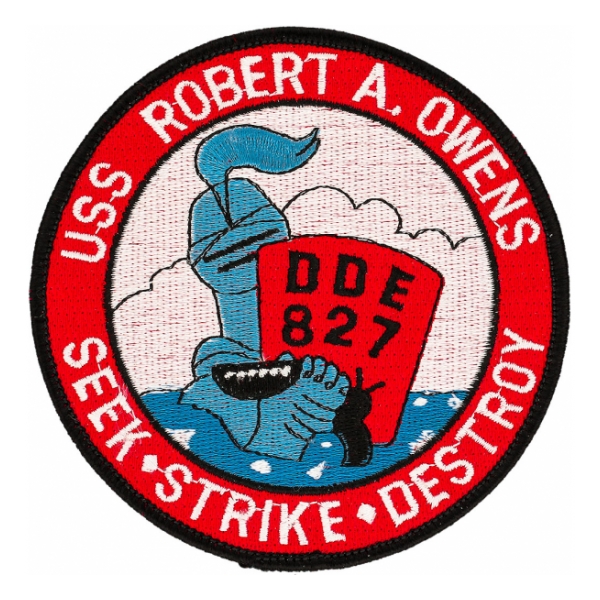 USS Robert A. Owens DDE-827 Ship Patch