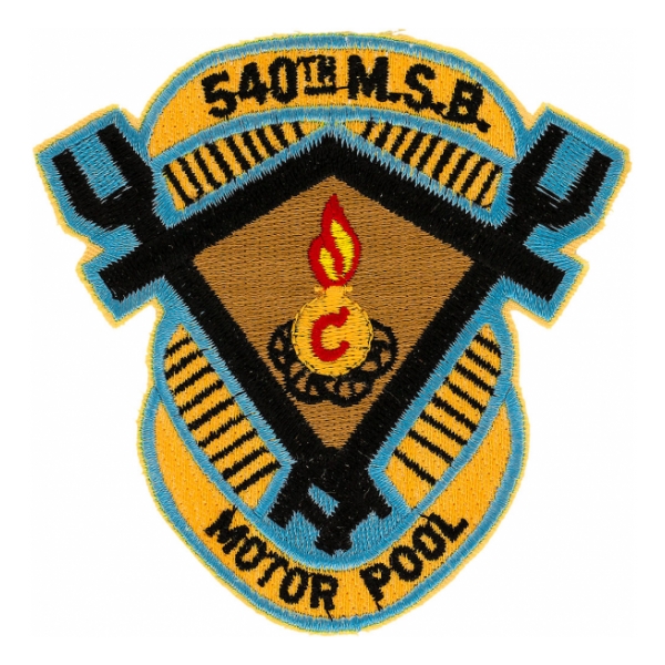 540th Maintenance Battalion Patch (Motor Pool)