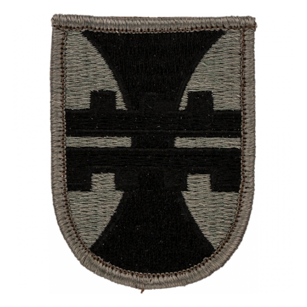 412th Engineer Brigade Patch Foliage Green (Velcro Backed)