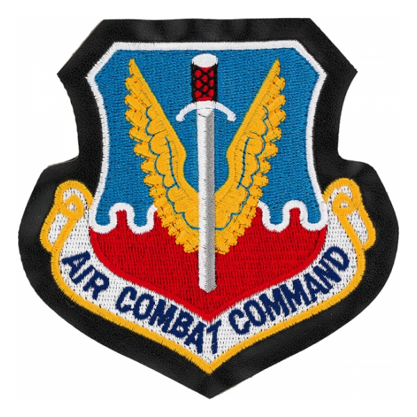 Air Combat Command Patch With Hook Fastener