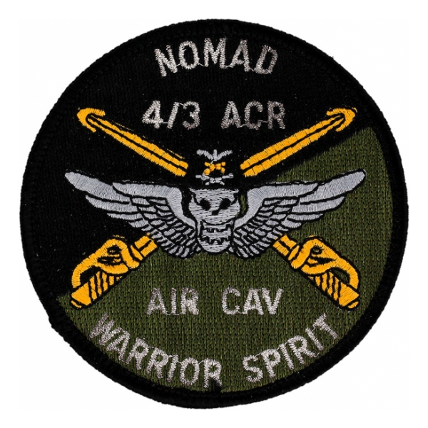 Nomad 4/3 Air Cavalry Regiment Warrior Spirit Patch (OD)