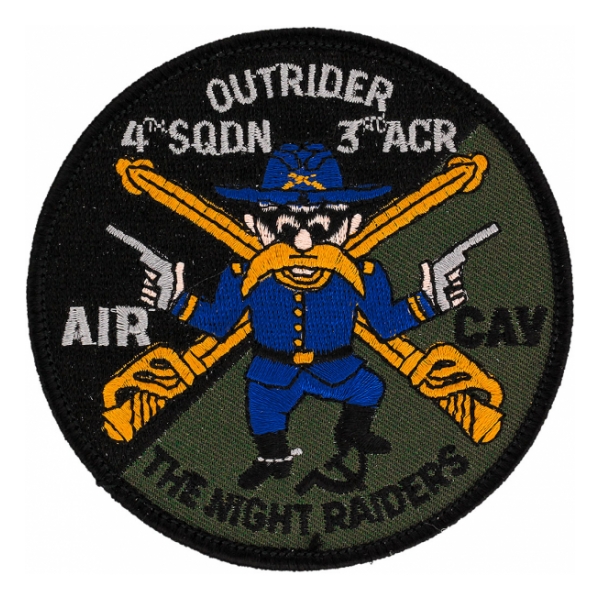 Outrider 4/3 Air Cavalry Regiment The Night Raiders Patch (OD)