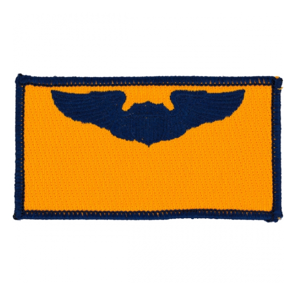 Air Force Pilot Wing Patch (Blue On Gold)