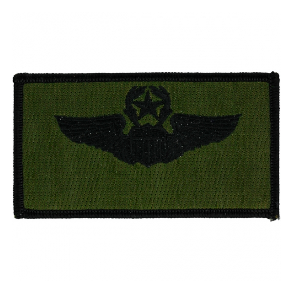 Air Force Master Pilot Wing Patch (Black On OD)