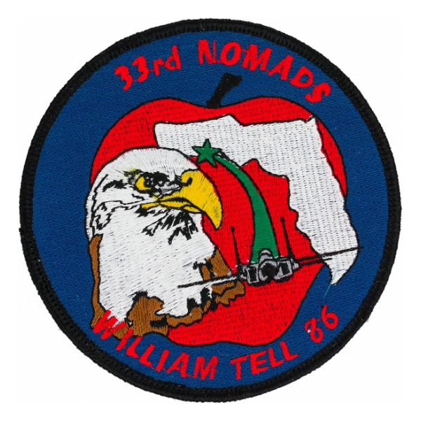 Air Force 33rd Fighter Wing NOMAD Patch (William Tell 86)