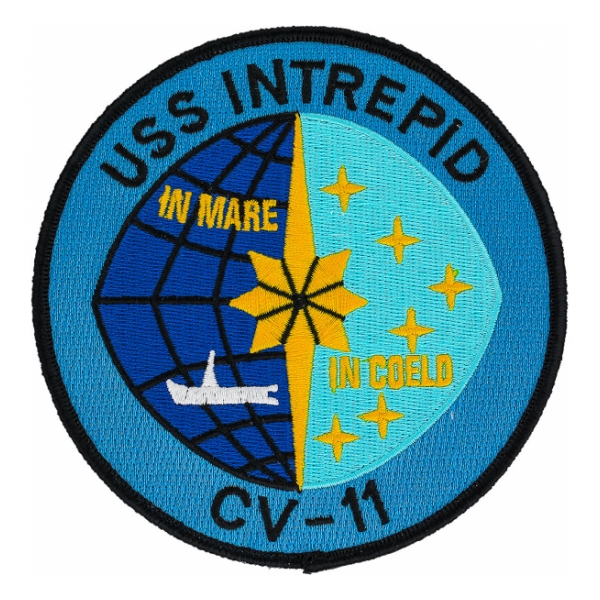 USS Intrepid CV-11 Ship Patch (In Mare In Coeld)
