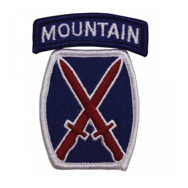 10th Mountain Division Patch w/ Tab