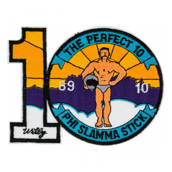 89-10 Air Force Training Squadron Patch (The Perfect 10 Phi Slamma Stick)