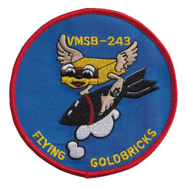 Scout Bombing Squadron Patch VMSB-243 Gold Bricks