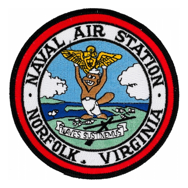 Naval Air Station Norfolk Virginia Patch Naves Sustinemus