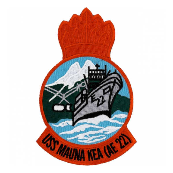 USS Mauna Kea AE - 22 Ship Patch