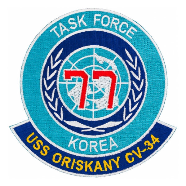 USS Oriskany CV-34/TF-77 Task Force Korea Ship Patch