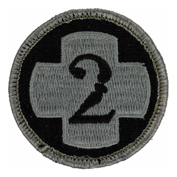 2nd Medical Brigade Patch Foliage Green (With Hook Fastener)
