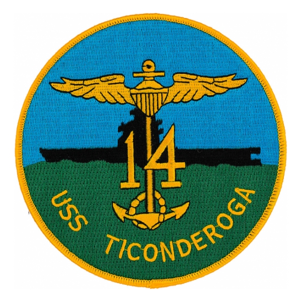 USS Ticonderoga CV-14 Ship Patch