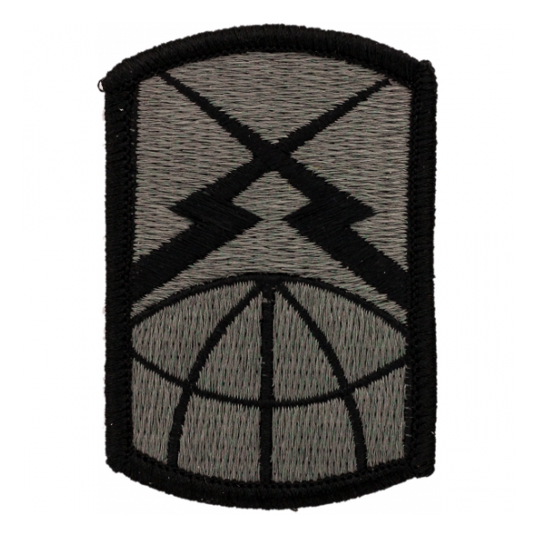 160th Signal Brigade Patch Foliage Green (Velcro Backed)