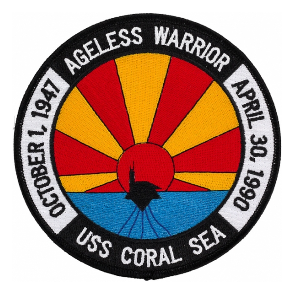 USS Coral Sea  CV-43 Ageless Warrior Ship Patch