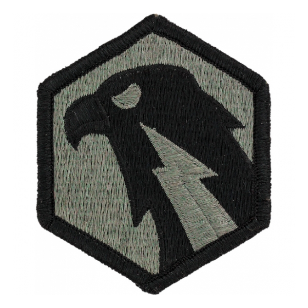 6th Signal Command Patch Foliage Green (With Hook Fastener)