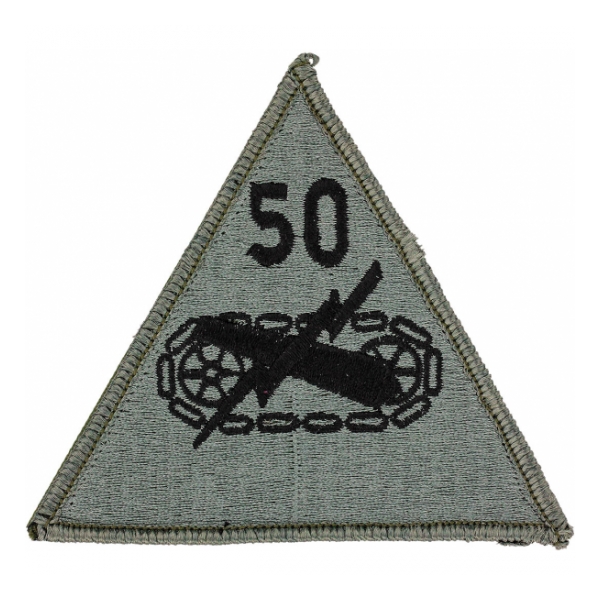 50th Armored Division Patch Foliage Green (Velcro Backed)